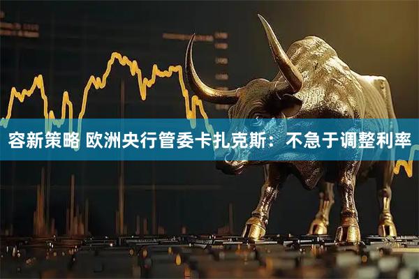 容新策略 欧洲央行管委卡扎克斯：不急于调整利率